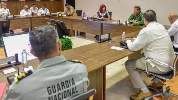 La gobernadora encabeza la reunión de seguridad del estado de Campeche La gobernadora encabeza la reunión de seguridad del estado de Campeche