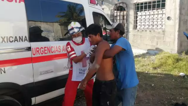 Hilario García Pérez fue apuñalado en el brazo derecho