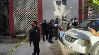 Elementos policiacos acordonaron el lugar