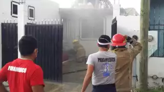 Controlan un connato de incendio en la colonia proterritorio de Chetumal