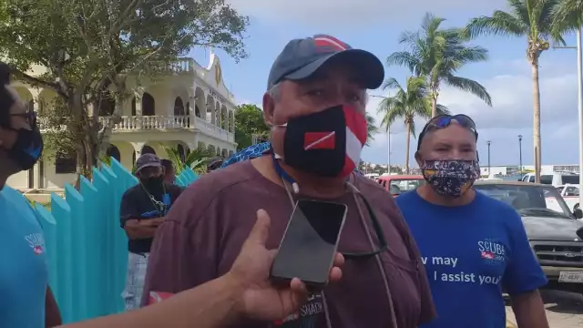 Los trabajadores náuticos demostraron su molestia