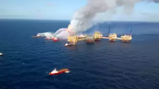 Semar confirma que sigue desaparecida una persona tras explosión en la Sonda de Campeche