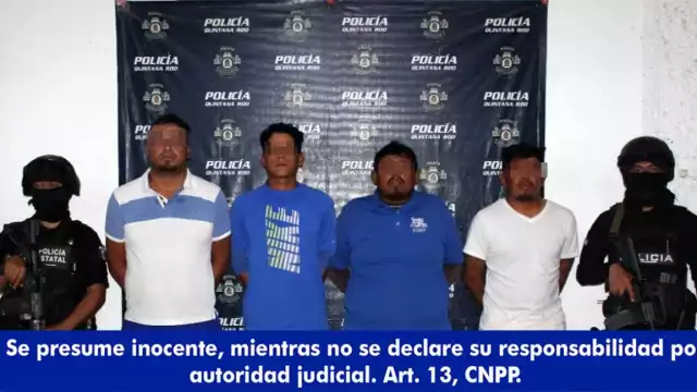 Cuatro hombres con varias dosis de droga fueron capturados por la policía