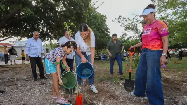 La actividad se llevó a cabo en un área verde del fraccionamiento Las Américas