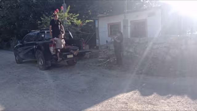 El hombre cayó de frente debido al estado de ebriedad en el que se encontraba