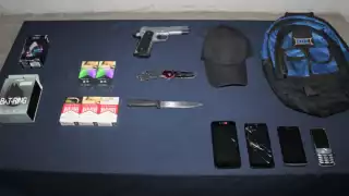 Las armas y los detenidos fueron trasladados a los separos de la FGE