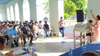 El evento se llevó a cabo en los bajos del Palacio Municipal de Progreso