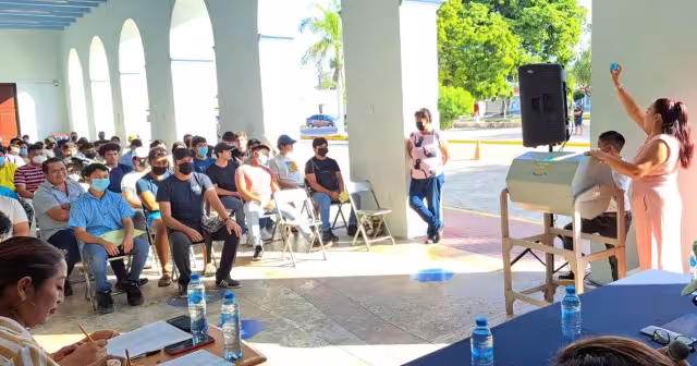 El evento se llevó a cabo en los bajos del Palacio Municipal de Progreso