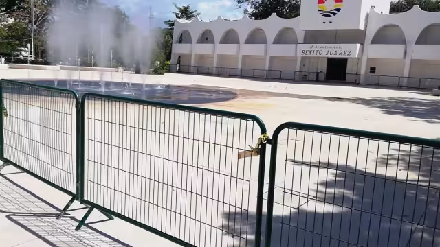 Colocaron estas rejillas para evitar el paso