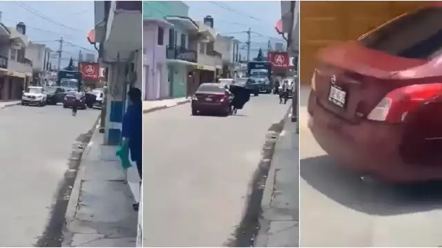 Sujeto de lanza de vehículo en movimiento cuanto intentaban secuestrarlo en el Estado de México