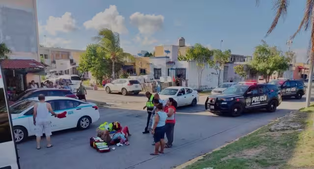 Tras ser atendida por paramédicos fue trasladada a un hospital