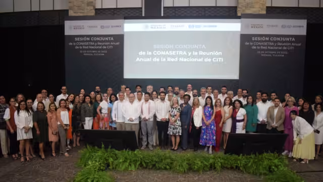 La sesión fue con la Confederación Nacional de Secretarias y Secretarios del Trabajo y la Reunión de la Red Nacional de CITI