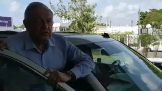AMLO salió para sobrevolar el trayecto Chetumal-Tulum-Cancún-Mérida