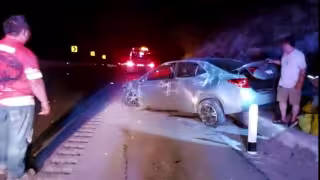 El saldo del accidente fue pérdida total del vehículo