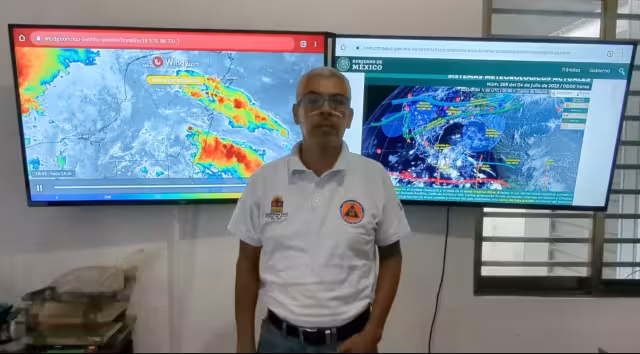 Las precipitaciones serán de moderadas a fuertes con acumulados de 25 a 50 mm debido a la entrada de humedad en el mar Caribe