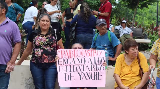 Habitantes de Yaxché reclaman compensación económica por construcción de vías del Tren Maya