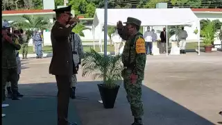 El General Brigadier, Roberto Pérez Ceja, tomó posesión de su nuevo cargo este lunes en Chetumal
