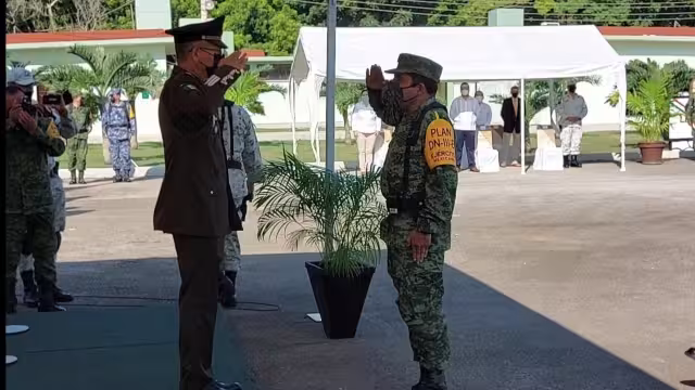 El General Brigadier, Roberto Pérez Ceja, tomó posesión de su nuevo cargo este lunes en Chetumal