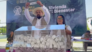 Se realizó el sorteo del programa Vivienda para el Bienestar 2026 en la ciudad de Champotón.
