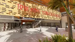 Entre las características de esta estación se encuentra un juego de luces observado por los fundadores chicleros en la selva