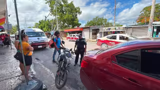 Conato de pelea tras choque moviliza a la Policía Estatal en el mercado Pedro Sáinz