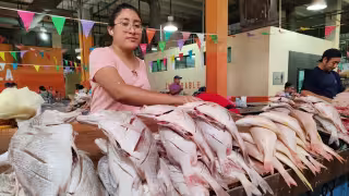 Ventas de pescado caen hasta 50% en Campeche durante la segunda semana de Cuaresma.