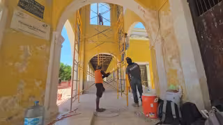 Tras colapso, inician rehabilitación del histórico reloj de San Francisco en Campeche