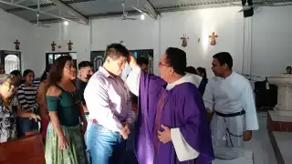 Parroquia Sagrado Corazón de Jesús celebra el miércoles de Ceniza
