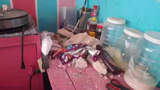 Robaron dinero en efectivo y varios objetos utilizados para la preparación de postres