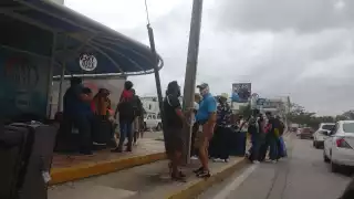 Los turistas acudieron a la terminal aérea para abordar avionetas y poder llegar a Cozumel Foto: Jazmín Rodríguez