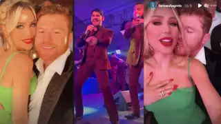 La pareja no perdió oportunidad para demostrarse su amor