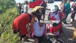 Los heridos fueron trasladados a la Cruz Roja de Ciudad del Carmen