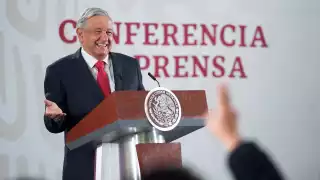 Presidente AMLO en conferencia de prensa