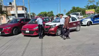 Se registró un fuerte accidente vial en la colonia Santa Isabel.