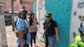 La mujer lesionada fue valorada y trasladada al hospital