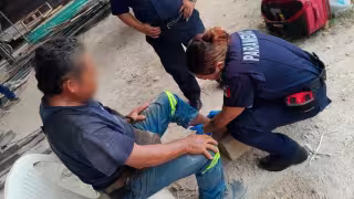 Montacargas le aplasta el pie a un trabajador en una bodega al Sur de Mérida