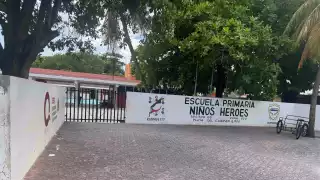 Ladrones roban la escuela primaria “Niños Héroes” en Playa del Carmen