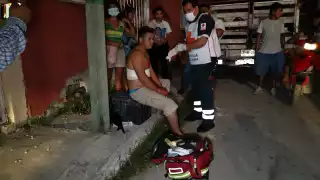 el agredido identificó plenamente a su agresor, quien es un conocido ladrón de la zona