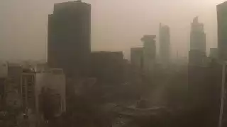 Algunos puntos de la CDMX se mantienen con registros de niveles altos de ozono. Foto: @webcamsdemexico