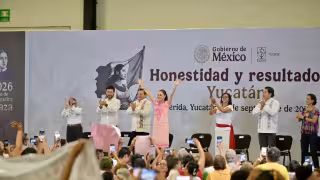 Claudia Sheinbaum destaca en Yucatán la lucha por el bienestar y la justicia social
