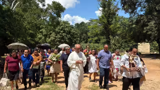 La fiesta patronal de la pequeña comunidad cumplió 65 años de tradición ininterrumpida.