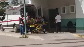 El ciclista fue traslado de emergencia al hospital IMSS-Bienestar de la ciudad.