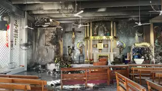 Incendio consume 70% de iglesia Nuestra Señora de Fátima en Playa del Carmen