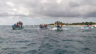 Esta procesión se realiza desde 2003; agradecieron a la Virgen Guadalupana por trabajo y salud