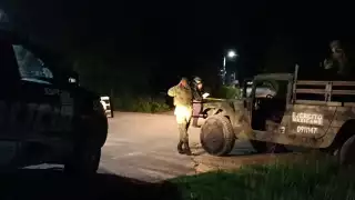 Al lugar llegaron elementos de la Sedena, quienes montaron un operativo de búsqueda