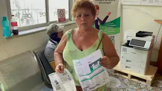 Usuaria de Hopelchén denunció que la CFE se negó a cobrarle su recibo de energía.