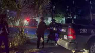 Elementos policiacos de Tulum llegaron a la escena del crimen.