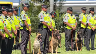 Llama la atención en las playas de Cancún movilización de Batallón Turístico de la Guardia Nacional
