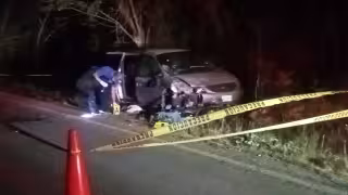 Joven motociclista muere tras brutal choque en la vía Hopelchén-Bolonchén.