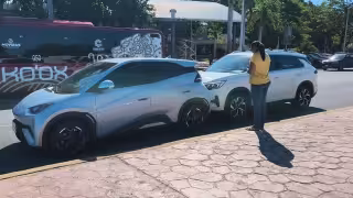 Se registró un choque por alcance en la avenida Francisco I. Madero.